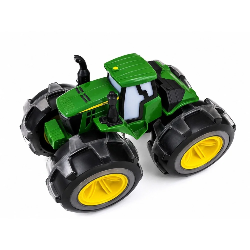 John Deere Monster Treads Lightning Wheels Toy Tractor Green Yellow